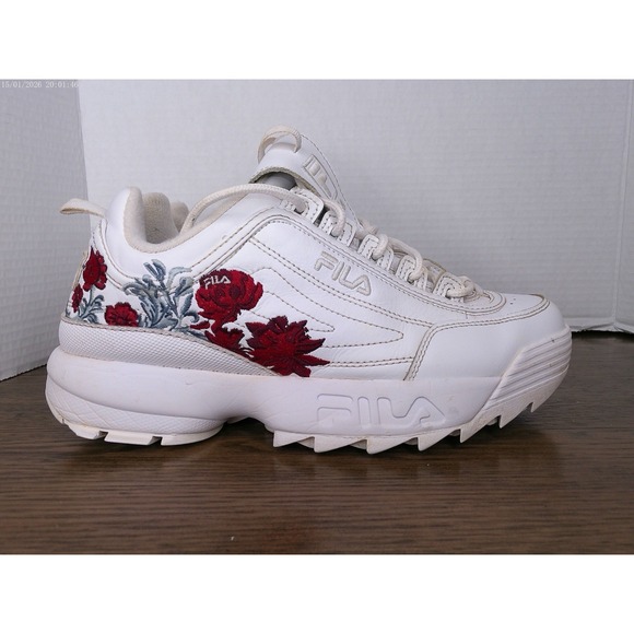 Fila Shoes - Fila Disruptor II Flower Sneakers in White